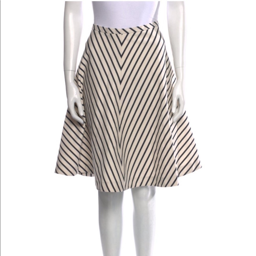 Weekend MaxMara Striped A-Line Skirt Size 6
